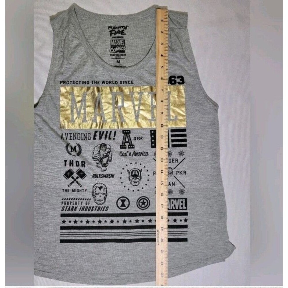 Mighty Fine Marvel Comics Womens Medium Tank Top Gray - Picture 5 of 5